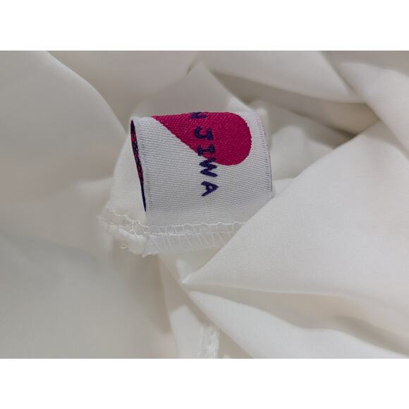 Made In Jiwa White with Yellow Long Ladder Lace Skirt (Handmade) Size XS - Picture 5 of 8